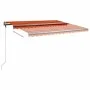 Orange und braune manuell einziehbare Fußmarkise 400x300 cm von vidaXL, Markisen - Ref: Foro24-3069740, Preis: 421,58 €, Raba...