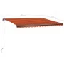 Orange und braune manuell einziehbare Fußmarkise 400x300 cm von vidaXL, Markisen - Ref: Foro24-3069740, Preis: 421,58 €, Raba...