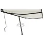 Toldo de pie manual retráctil crema 400x350 cm de vidaXL, Toldos - Ref: Foro24-3069817, Precio: 462,23 €, Descuento: %