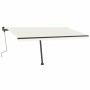 Cream retractable manual foot awning 400x350 cm by vidaXL, Awnings - Ref: Foro24-3069817, Price: 469,86 €, Discount: %