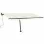 Toldo de pie manual retráctil crema 400x350 cm de vidaXL, Toldos - Ref: Foro24-3069817, Precio: 462,23 €, Descuento: %