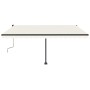 Cremefarbene einziehbare manuelle Fußmarkise 400 x 350 cm von vidaXL, Markisen - Ref: Foro24-3069817, Preis: 469,86 €, Rabatt: %