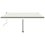 Toldo de pie manual retráctil crema 400x350 cm de vidaXL, Toldos - Ref: Foro24-3069817, Precio: 462,23 €, Descuento: %
