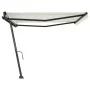Toldo de pie manual retráctil crema 400x350 cm de vidaXL, Toldos - Ref: Foro24-3069817, Precio: 462,23 €, Descuento: %