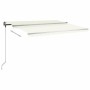 Cremefarbene einziehbare manuelle Fußmarkise 400 x 350 cm von vidaXL, Markisen - Ref: Foro24-3069817, Preis: 469,86 €, Rabatt: %
