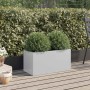 Jardinera de acero galvanizado plateado 62x30x29 cm von , Töpfe und Pflanzgefäße - Ref: Foro24-841594, Preis: 39,54 €, Rabatt: %