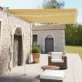 Toldo de pie automático amarillo y blanco 300x250 cm de vidaXL, Toldos - Ref: Foro24-3069508, Precio: 420,83 €, Descuento: %