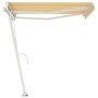 Gelb-weiße automatische Standmarkise 300x250 cm von vidaXL, Markisen - Ref: Foro24-3069508, Preis: 400,27 €, Rabatt: %