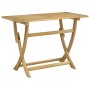 Mesa de jardín plegable madera maciza de acacia 110x55x75 cm by , Garden tables - Ref: Foro24-365736, Price: 88,31 €, Discoun...