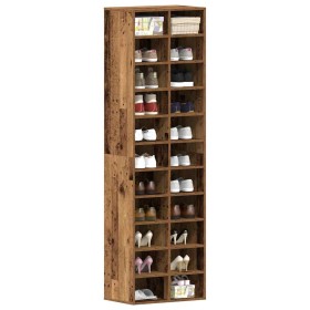 Mueble zapatero de madera ingeniería 54x34x183cm