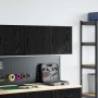 Armarios de pared 2 uds para garaje madera de ingeniería negro de , Armarios industriales - Ref: Foro24-860628, Precio: 71,20...
