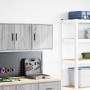Armario de pared para garaje madera de ingeniería gris sonoma by , Armarios industriales - Ref: Foro24-860635, Price: 36,70 €...