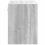 Armario de pared para garaje madera de ingeniería gris sonoma by , Armarios industriales - Ref: Foro24-860635, Price: 36,70 €...