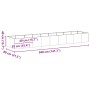 Jardinera oxidada acero corten 360x80x40 cm von , Töpfe und Pflanzgefäße - Ref: Foro24-860772, Preis: 189,29 €, Rabatt: %