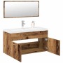 Juego de muebles de baño 3 piezas madera ingeniería envejecida von , Badezimmermöbel - Ref: Foro24-3328911, Preis: 355,84 €, ...
