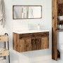 Juego de muebles de baño 3 piezas madera ingeniería envejecida von , Badezimmermöbel - Ref: Foro24-3328911, Preis: 355,84 €, ...
