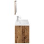Juego de muebles de baño 3 piezas madera ingeniería envejecida von , Badezimmermöbel - Ref: Foro24-3328911, Preis: 355,84 €, ...