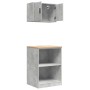 Armarios 2 uds para garaje madera de ingeniería ris hormigón by , Armarios industriales - Ref: Foro24-3328281, Price: 102,41 ...