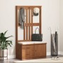Perchero de entrada SANDENS madera maciza de pino 87x40x159,5cm von , Bänke für Hallen und Lager - Ref: Foro24-4010493, Preis...