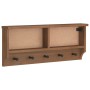 Perchero de pared SANDNES madera maciza de pino 87x12x35 cm von , Hut- und Garderobenständer - Ref: Foro24-4010470, Preis: 39...