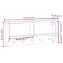 Perchero de pared SANDNES madera maciza de pino 87x12x35 cm von , Hut- und Garderobenständer - Ref: Foro24-4010470, Preis: 39...