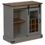 Aparador HALDEN con puerta corredera gris 80x40x80 cm von , Sideboards - Ref: Foro24-4018423, Preis: 217,49 €, Rabatt: %