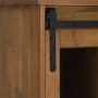 Aparador HALDEN con puerta corredera 80x40x80 cm madera maciza de , Aparadores - Ref: Foro24-4018421, Precio: 217,92 €, Descu...
