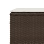 Banco de jardín con cojín marrón 110x30x40,5 cm ratán sintético by , garden benches - Ref: Foro24-4104155, Price: 91,16 €, Di...