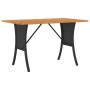 Sofá jardín de 3 plazas con cojín y mesa negro ratán sintético by , Outdoor sofas - Ref: Foro24-4103854, Price: 276,70 €, Dis...