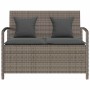 Banco de jardín con almacenaje y cojín gris ratán sintético by , garden benches - Ref: Foro24-4104213, Price: 246,85 €, Disco...