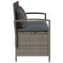 Banco de jardín con almacenaje y cojín gris ratán sintético by , garden benches - Ref: Foro24-4104213, Price: 246,85 €, Disco...