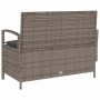 Banco de jardín con almacenaje y cojín gris ratán sintético by , garden benches - Ref: Foro24-4104213, Price: 246,85 €, Disco...