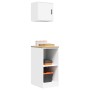 Armarios 2 uds para garaje madera de ingeniería blanco by , Armarios industriales - Ref: Foro24-3328269, Price: 82,79 €, Disc...