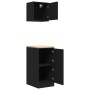 Armarios 2 uds para garaje madera de ingeniería negro by , Armarios industriales - Ref: Foro24-3328297, Price: 95,97 €, Disco...