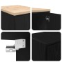 Armarios 2 uds para garaje madera de ingeniería negro by , Armarios industriales - Ref: Foro24-3328297, Price: 95,97 €, Disco...