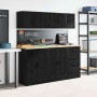 Armario de pared para garaje madera de ingeniería negra von , Armarios industriales - Ref: Foro24-860609, Preis: 29,94 €, Rab...