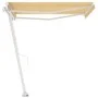 Manuell einziehbare Standmarkise gelb & weiß 300x250 cm von vidaXL, Markisen - Ref: Foro24-3069498, Preis: 321,48 €, Rabatt: %