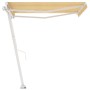Manuell einziehbare Standmarkise gelb & weiß 300x250 cm von vidaXL, Markisen - Ref: Foro24-3069498, Preis: 321,69 €, Rabatt: %