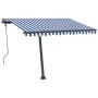 Blue and white automatic standing awning 300x250 cm by vidaXL, Awnings - Ref: Foro24-3069706, Price: 422,18 €, Discount: %