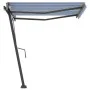 Blue and white automatic standing awning 300x250 cm by vidaXL, Awnings - Ref: Foro24-3069706, Price: 422,18 €, Discount: %