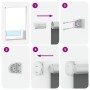 Estor Enrollable Opaco Blanco Roto 45x150cm Tela Ancho 40,7cm by , Blinds and blinds - Ref: Foro24-4011637, Price: 17,33 €, D...