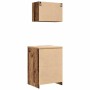 Armarios 2 uds para garaje madera ingeniería antigua madera by , Armarios industriales - Ref: Foro24-3328312, Price: 121,65 €...