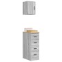 Armarios 2 uds para garaje madera ingeniería gris sonoma by , Armarios industriales - Ref: Foro24-3328319, Price: 103,35 €, D...
