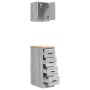 Armarios 2 uds para garaje madera ingeniería gris sonoma by , Armarios industriales - Ref: Foro24-3328319, Price: 103,35 €, D...