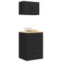Armarios 2 uds para garaje madera de ingeniería negro de , Armarios industriales - Ref: Foro24-3328333, Precio: 167,96 €, Des...