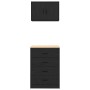 Armarios 2 uds para garaje madera de ingeniería negro de , Armarios industriales - Ref: Foro24-3328333, Precio: 167,96 €, Des...