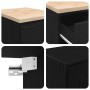 Armarios 2 uds para garaje madera de ingeniería negro de , Armarios industriales - Ref: Foro24-3328333, Precio: 167,96 €, Des...