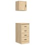 Armarios 2 uds para garaje madera de ingeniería roble sonoma by , Armarios industriales - Ref: Foro24-3328325, Price: 114,65 ...