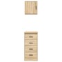 Armarios 2 uds para garaje madera de ingeniería roble sonoma de , Armarios industriales - Ref: Foro24-3328325, Precio: 118,94 €