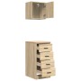 Armarios 2 uds para garaje madera de ingeniería roble sonoma by , Armarios industriales - Ref: Foro24-3328325, Price: 114,65 ...